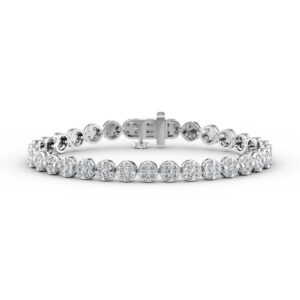 4 Stone Cluster Bracelets